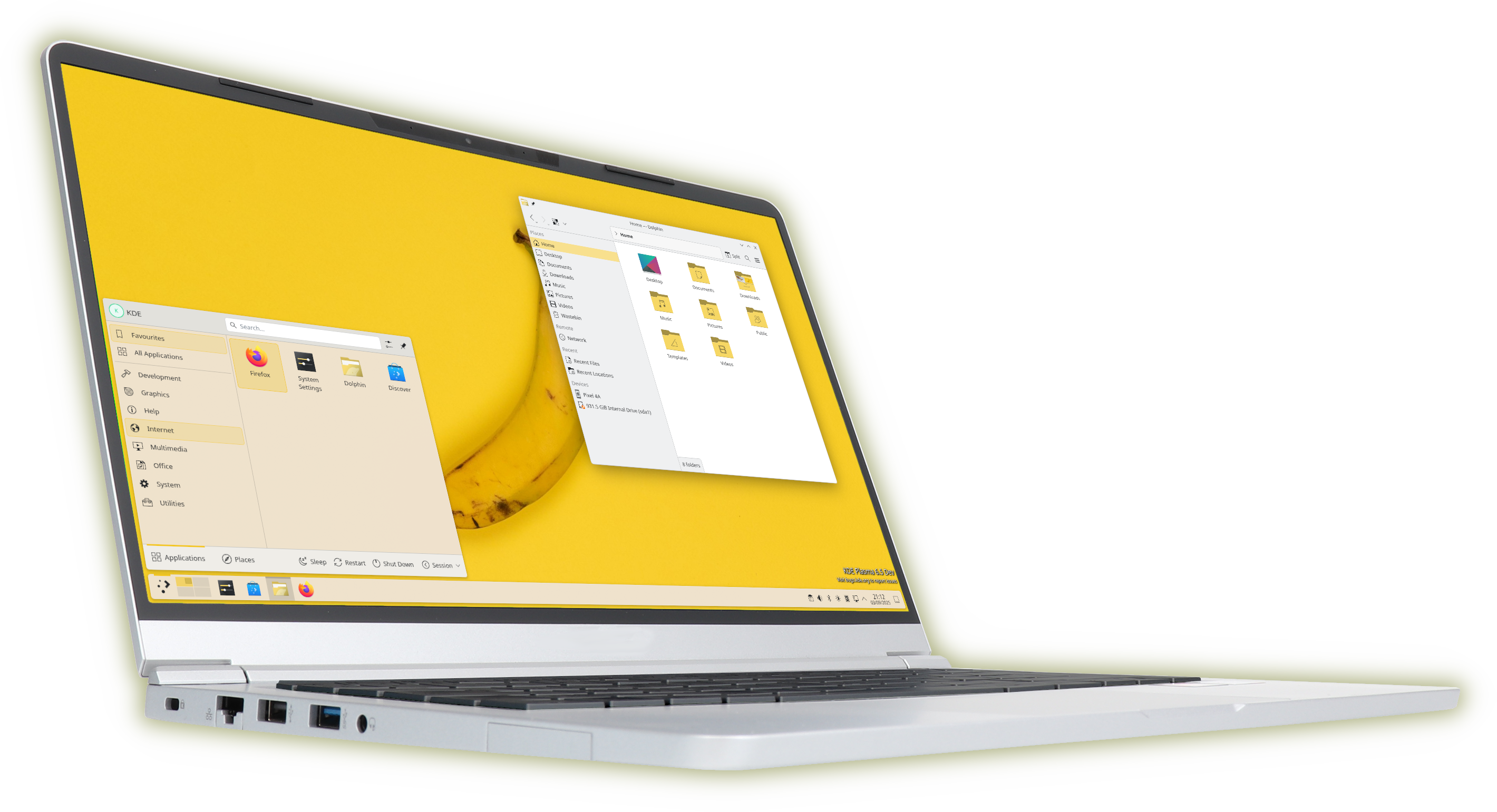 Project Banana was the code name for KDE Linux.