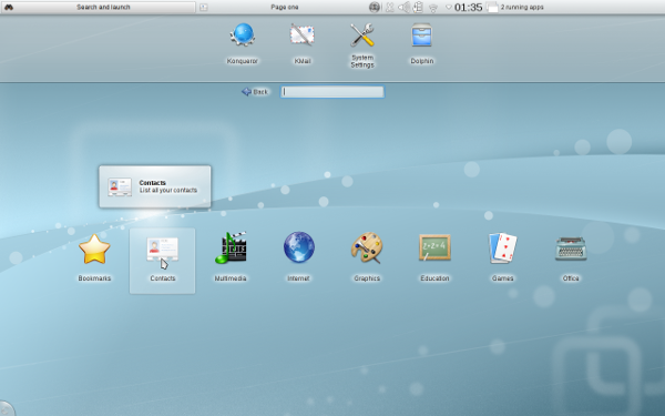Capture d'écran de Plasma pour Netbook